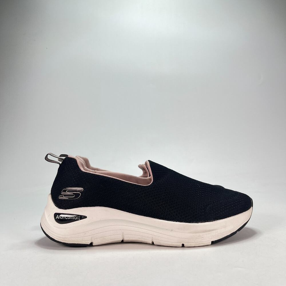 Skechers Equalizer 4.0 Arch Black Pink Comfort Slip On Shoes 56126 Womens Size 8